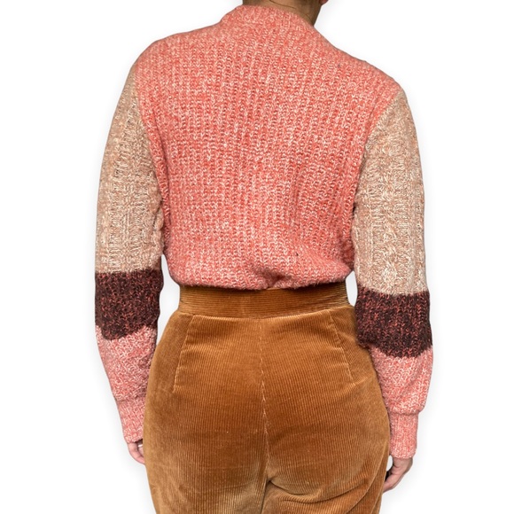 Y.A.S. Colorblock Sweater Long Sleeve Earth Tones Urban Outfitters - Picture 5 of 6